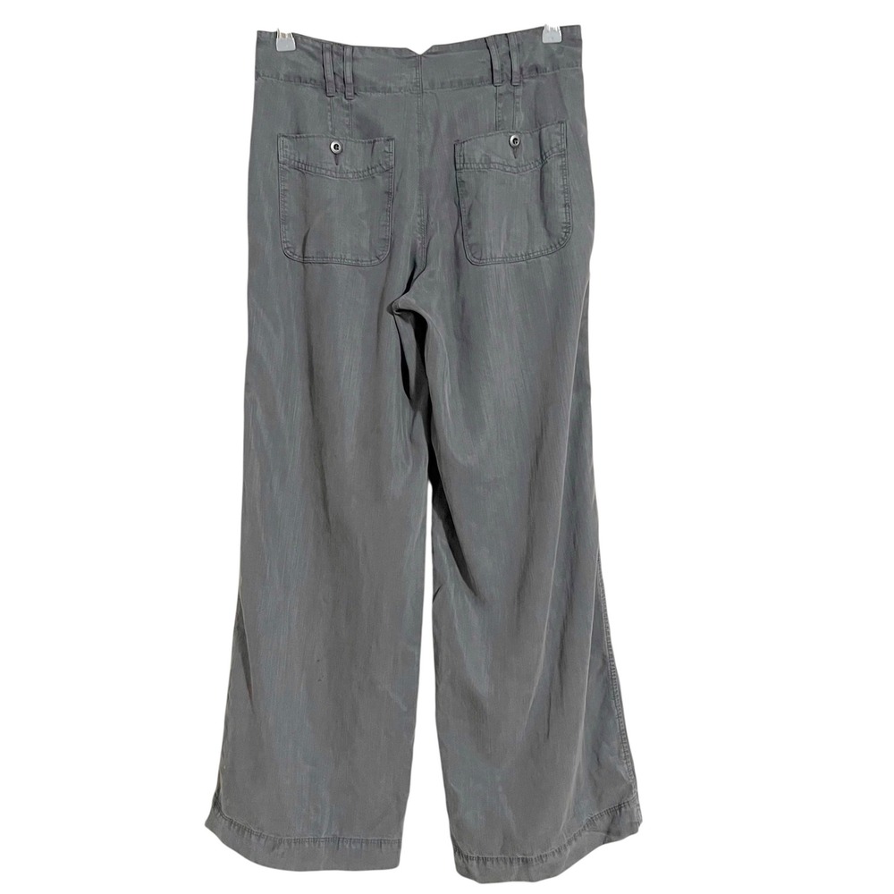 Sundance Celine Tencel Wide Leg Pleated Pants in Dark Grey Size P6‎ - Picture 5 of 13